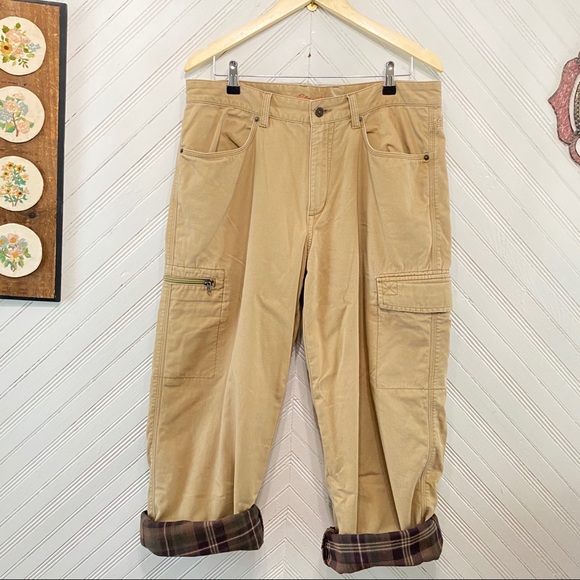 flannel lined cargo pants